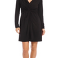 Karen Kane Twist Front Dress Black