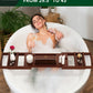 Foldable Bathtub Caddy Tray, Brown