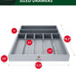 Basic Silverware Drawer Organizer, Gray