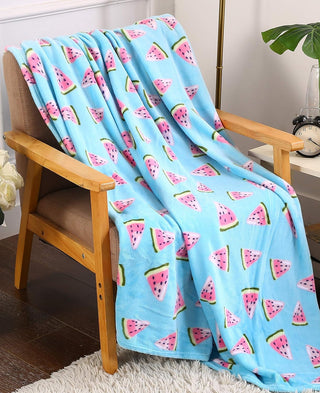 Soft Fleece Throw Blanket 50x60 – Lightweight Cozy Bed Couch Sofa Blanket for All Seasons