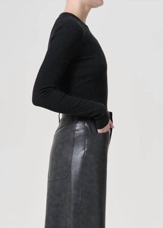 Agolde - Delphi Slim Ribbed Tee