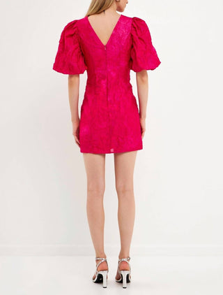 Endless Rose - Puff Sleeve Mini Dress