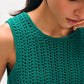 White + Warren - Women's Hand Crochet Lofty Cotton Tank Top