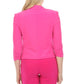 Joseph Ribkoff - Open Front Ruched 3/4 Sleeve Cropped Blazer