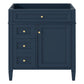Bathroom Vanity With 2 Drawers and Tip-Out Drawer Storage Cabinet