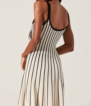 Astr - Irecia Stripe Sweater Midi Dress