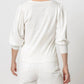 Lilla P - Women's Elbow Sleeve Split Neck Top
