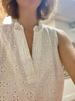 Fdj - Eyelet Mini Dress