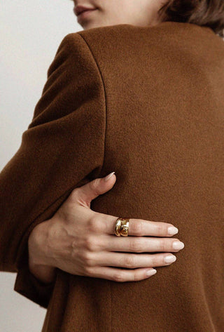 Maslo Jewelry - Domed Ring Gold