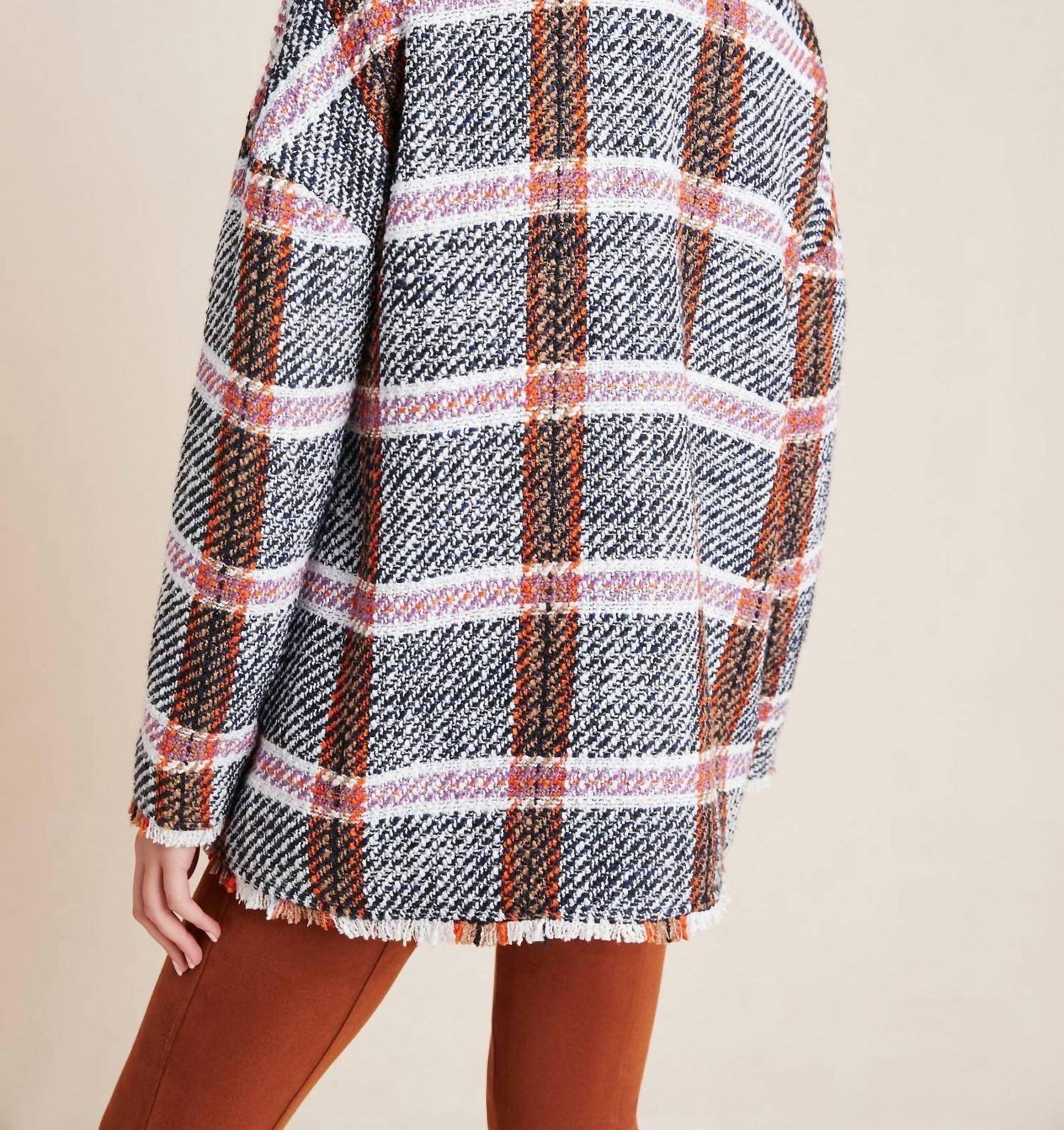 Eva Franco - Carrie Double Breasted Plaid Tweed Coat