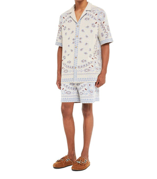 Alanui - Men's Cotton Piquet Bandana Bermuda Shorts