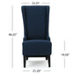 Alight Upholstered Dining Chair With High Back And Birch Wood Legs (Set of 2)