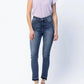 Judy Blue - Hi Waist Fray Slit Straight Leg Jeans