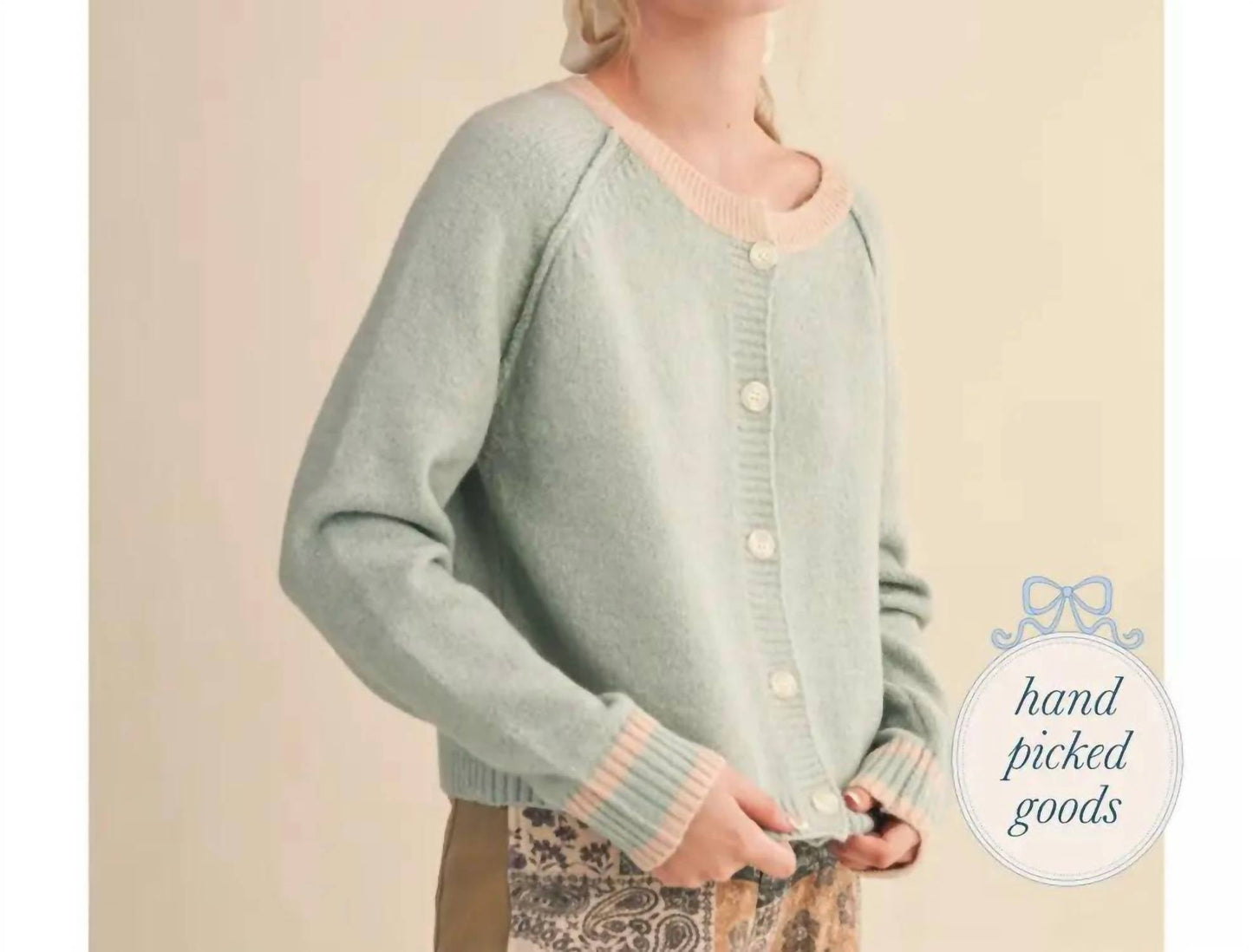 &Merci - Women's Two Tone Cardigan