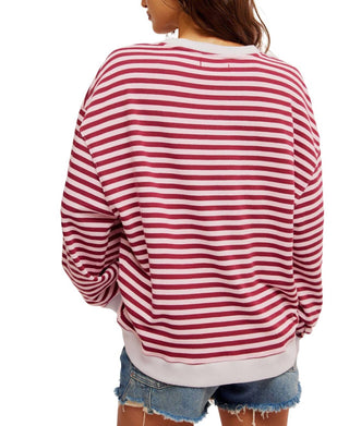 Free People - Classic Stripped Crew Sweater