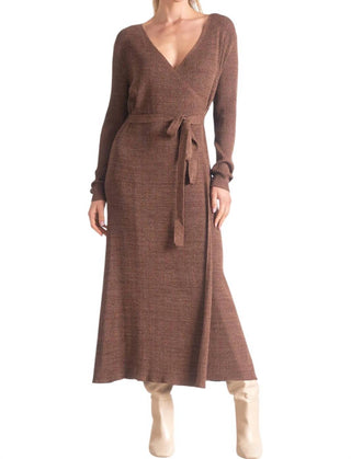 Elan - Long Sleeve Wrap Dress