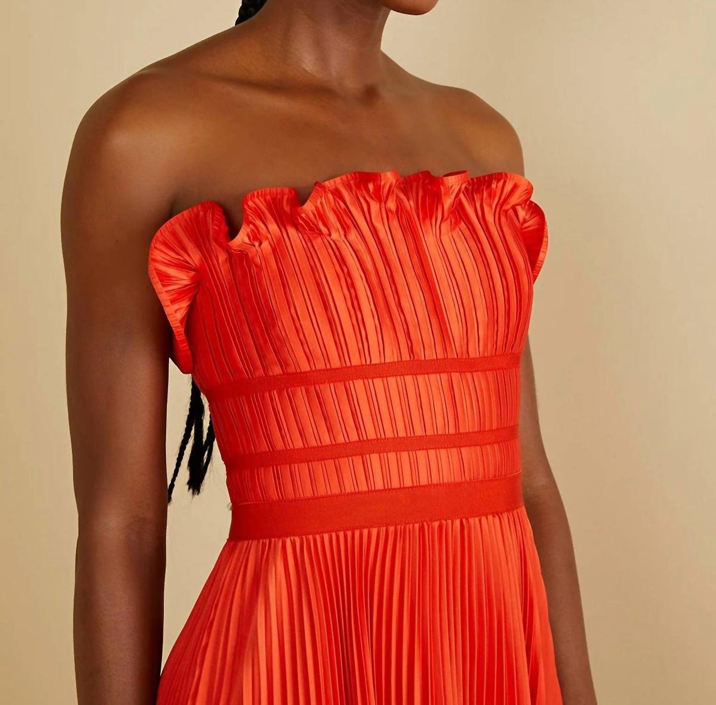Amur - Losey Ruffle Neck Gown