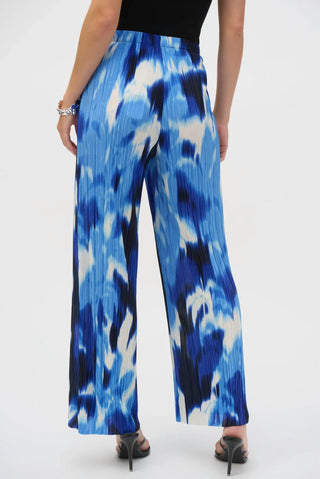 Joseph Ribkoff - Tropical Print Wide Leg Pants
