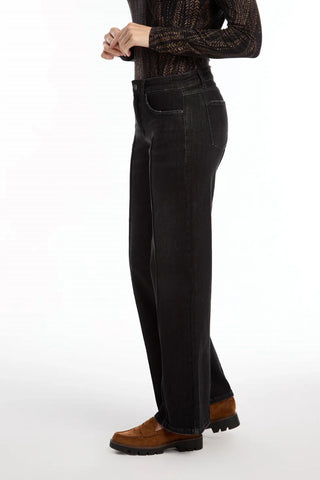 Fdj - FDJ Olivia wide leg jeans 2200872, pintuck seams