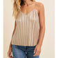 In February - Shine Bright Pleated Tank Top