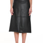 Frank Lyman - Vegan Leather Midi Skirt