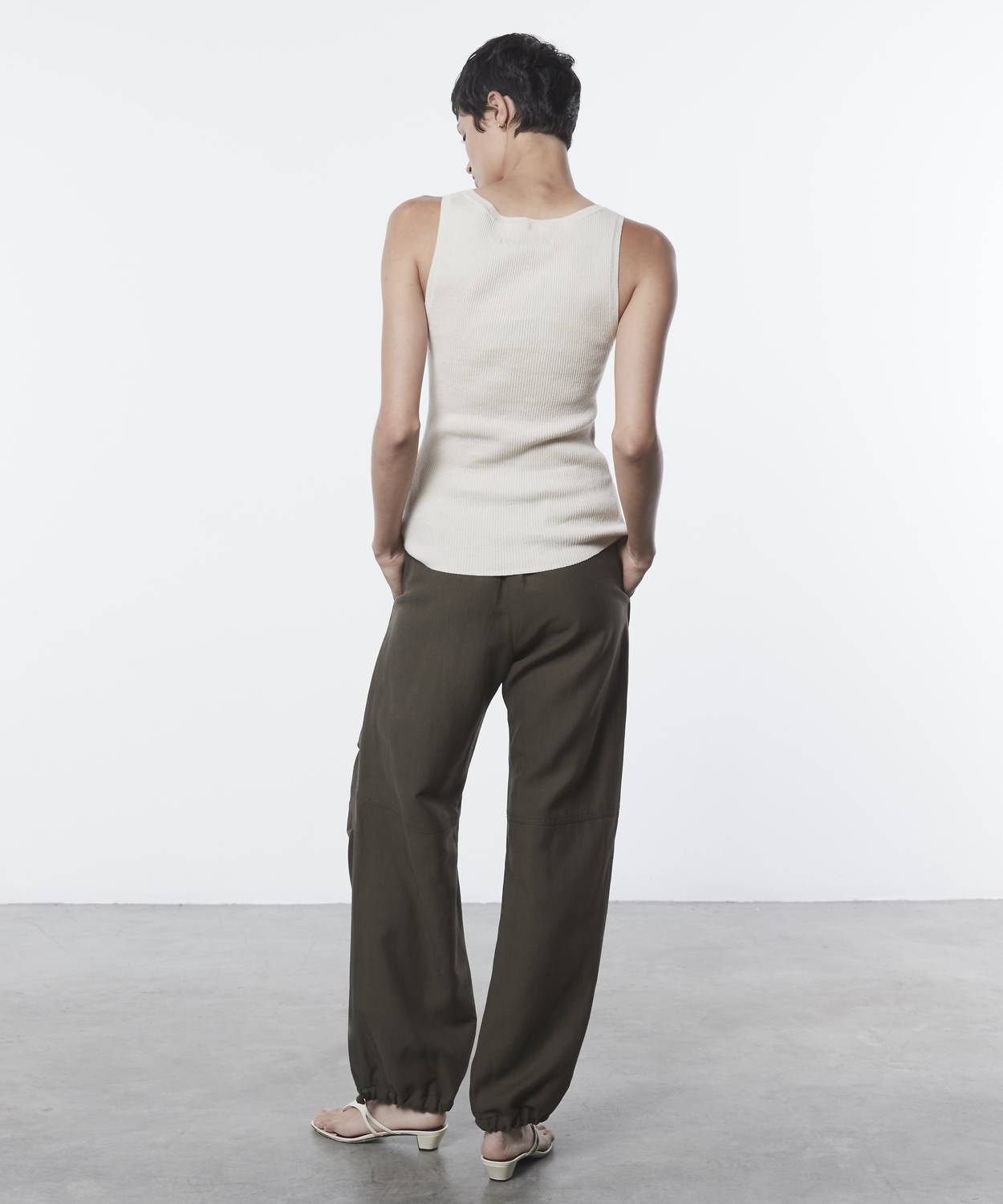 Enza Costa - LINEN KNIT SCOOP TANK
