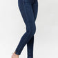 Judy Blue - Mid Rise Classic Crinkle Ankle Detail Skinny Denim Jeans