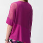 Joseph Ribkoff - Purple orchid mesh top
