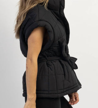 Crescent - AVALON TIE QUILTED PUFFER VEST