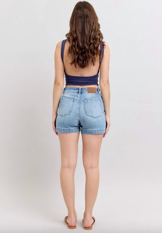 Judy Blue - High Waist Trouser Shorts
