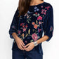 Johnny Was - VELVET BOATNECK BLOUSE NIKKOLA