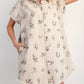 Easel - Western Printed Washed Twill Shirt Dress