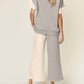 Double Take - Chic Textured T-Shirt & Pants Set