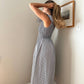 Sofie The Label - Ava Pinstripe Collared Tank Midi Dress