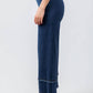 Lysse - Women's Fringe Wide Leg Crop Denim Pants