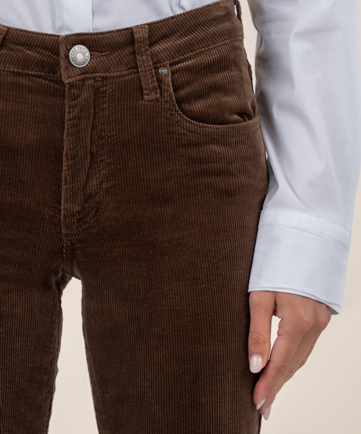 Kut From The Kloth - Kelsey Mid-Rise Corduroy Ankle Flare