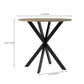 Round Dining Table For 2 - 4 People, Compact Kitchen Or Dining Room - Rustic Brown