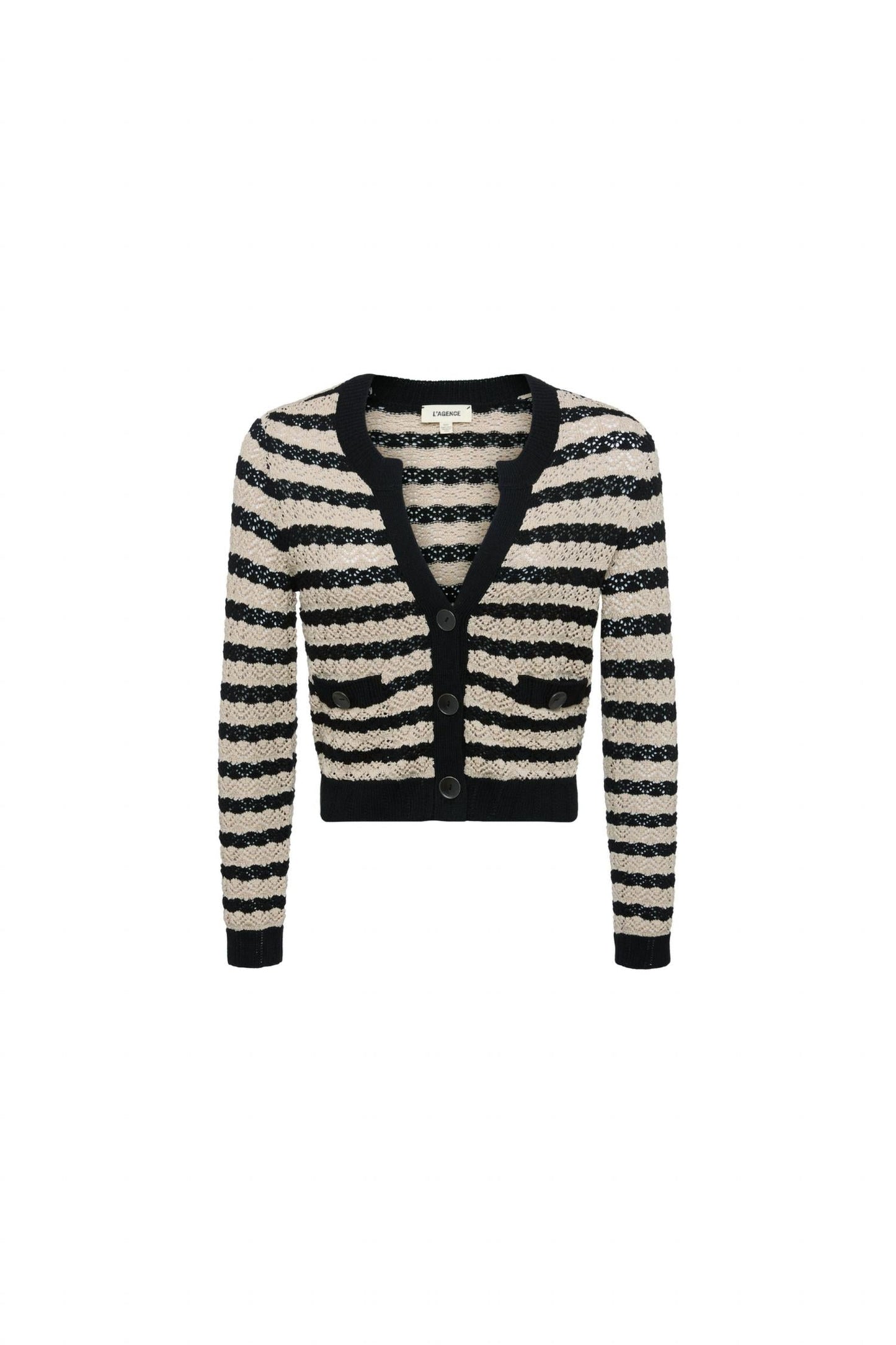 L'Agence - Orla Pointelle Knit Cardigan