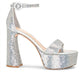 Gianvito Rossi - Women's Sequin Embellished Platform Sandal 70