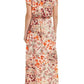 Adrianna Papell - Floral Flutter Sleeve Maxi Dress