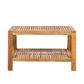 2-Piece Outdoor Teak Acacia Wood Conversation Set