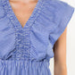 Thml - Striped Flutter Maxi Dress