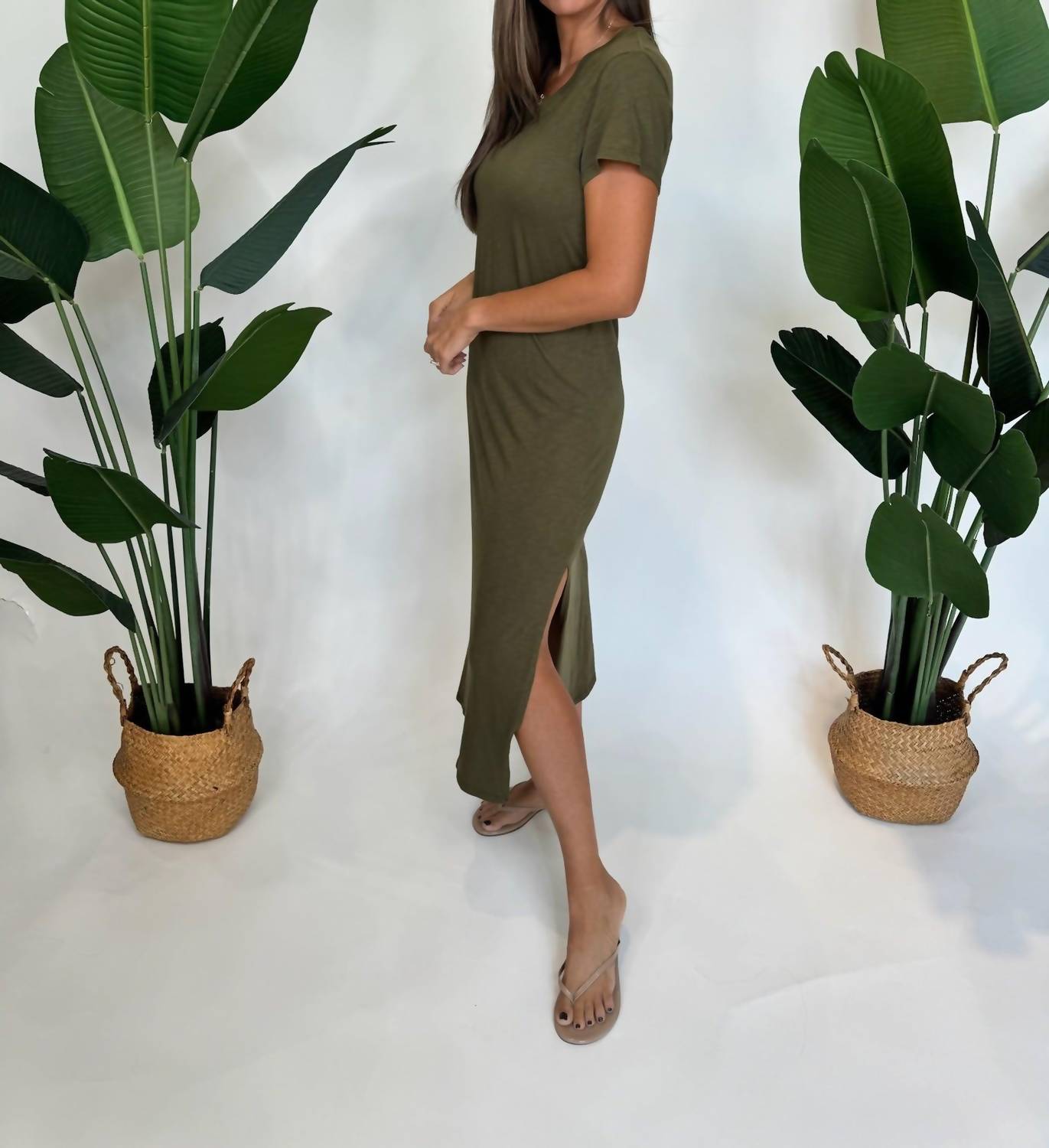 Bella Dahl - Knitted V-neck Maxi Dress