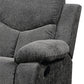 Kalen Chenille Sofa With Drop Down Table - Gray