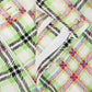 Topshop - Gingham Print High Rise Silk Pants