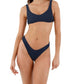Malai - Women's Textured Wave Neo Paramount Bottom Bikini