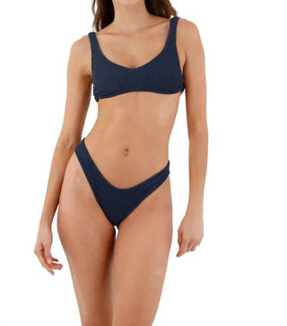 Malai - Women's Textured Wave Neo Paramount Bottom Bikini