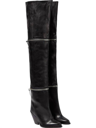 Isabel Marant - Pre-loved Women Lelodie Leather Over The Knee Boots
