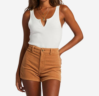 Billabong - Free Fall High-waisted Corduroy Shorts