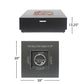 Modern Square Fire Pit With 50,000 BTU